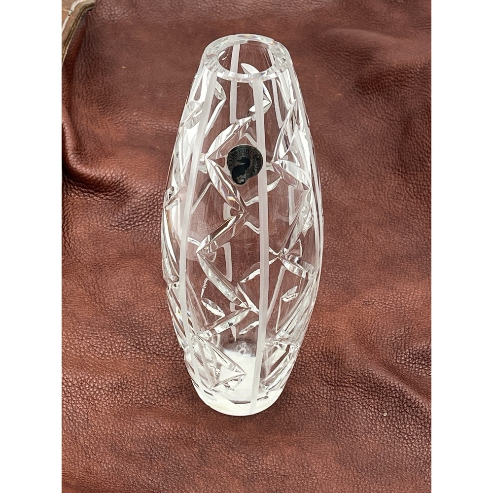 Waterford Crystal Antaries 9" Bud Vase Lead Cut Glass Ireland Vintage